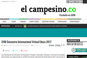 XVIII Encuentro Internacional Virtual Educa 2017