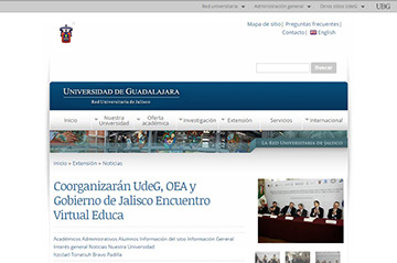 Coorganizarán UdeG, OEA y Gobierno de Jalisco Encuentro Virtual Educa