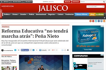Reforma Educativa “no tendrá marcha atrás”: Peña Nieto en Virtual Educa