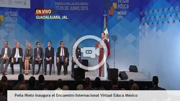 Peña Nieto inaugura el Encuentro Internacional Virtual Educa México