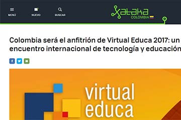 Colombia será el anfitrión de Virtual Educa 2017