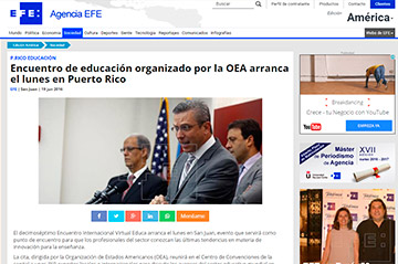 Encuentro de educación organizado por la OEA arranca el lunes en Puerto Rico