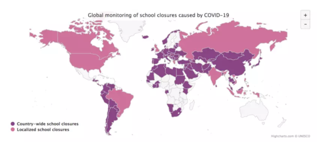 COVID-19 ha llevado al cierre de escuelas en todo el mundo | UNESCO